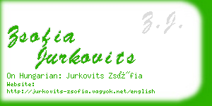 zsofia jurkovits business card